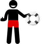 Matériel de premiers secours et équipements de sécurité au parc aquatique